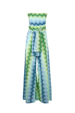 Long green cotton-blend jumpsuit PHO FIRENZE | 4323062SKYGREEN